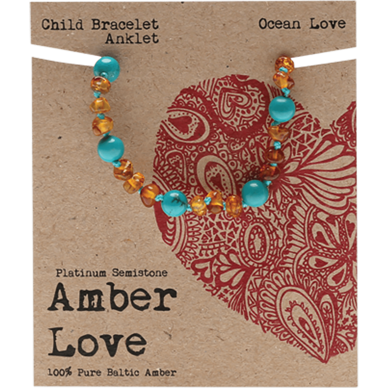 Children's Bracelet/Anklet - 100% Baltic Amber - 14cm